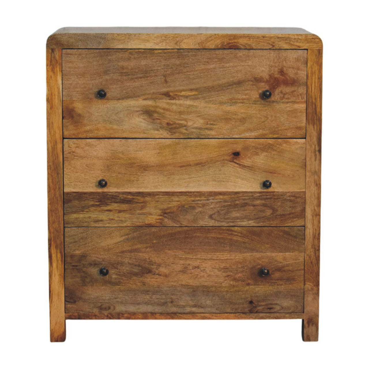 Oakish Three Drawer Chest - product view
