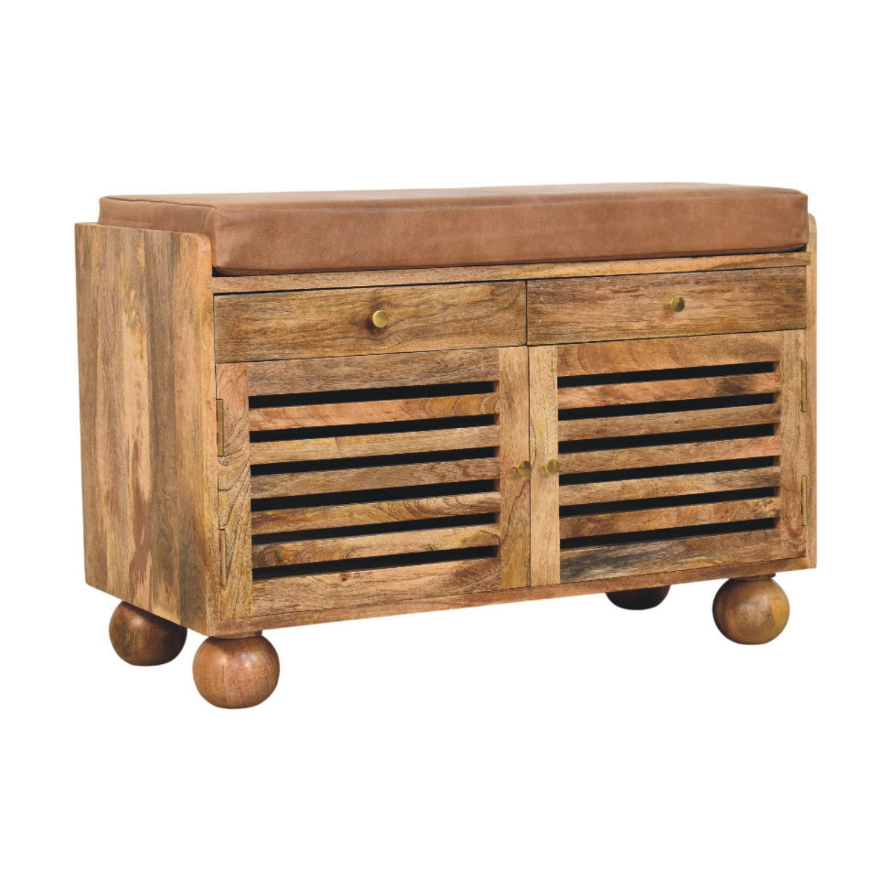 Oakridge Leather Shoe Cabinet - verified alternate view 3