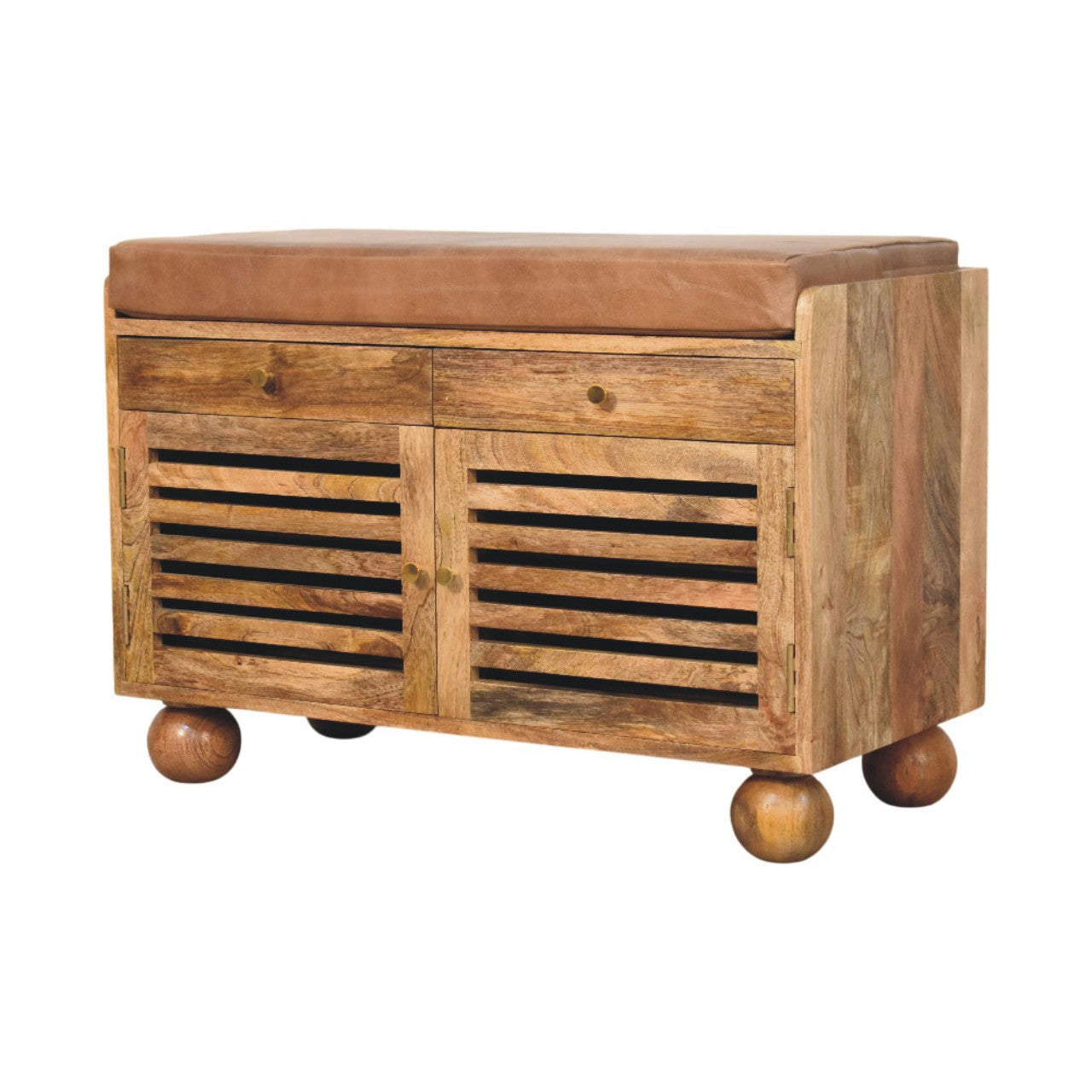 Oakridge Leather Shoe Cabinet - verified alternate view 4