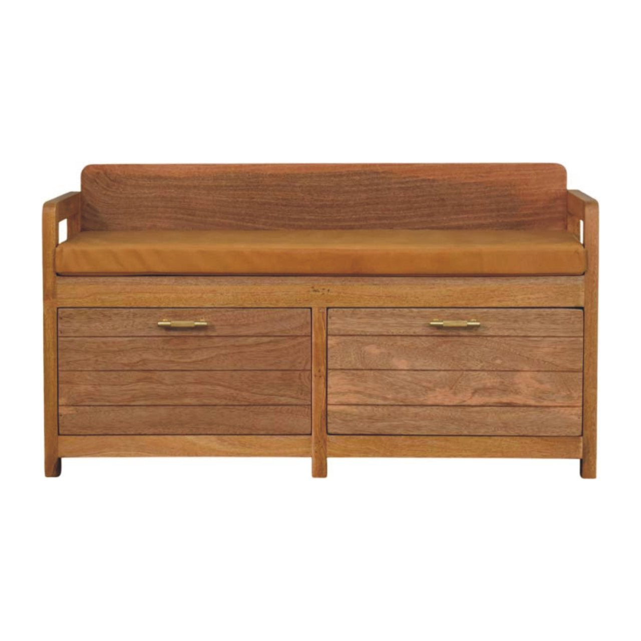 Oxford Oak-ish 2 Drawer Storage Bench - product view