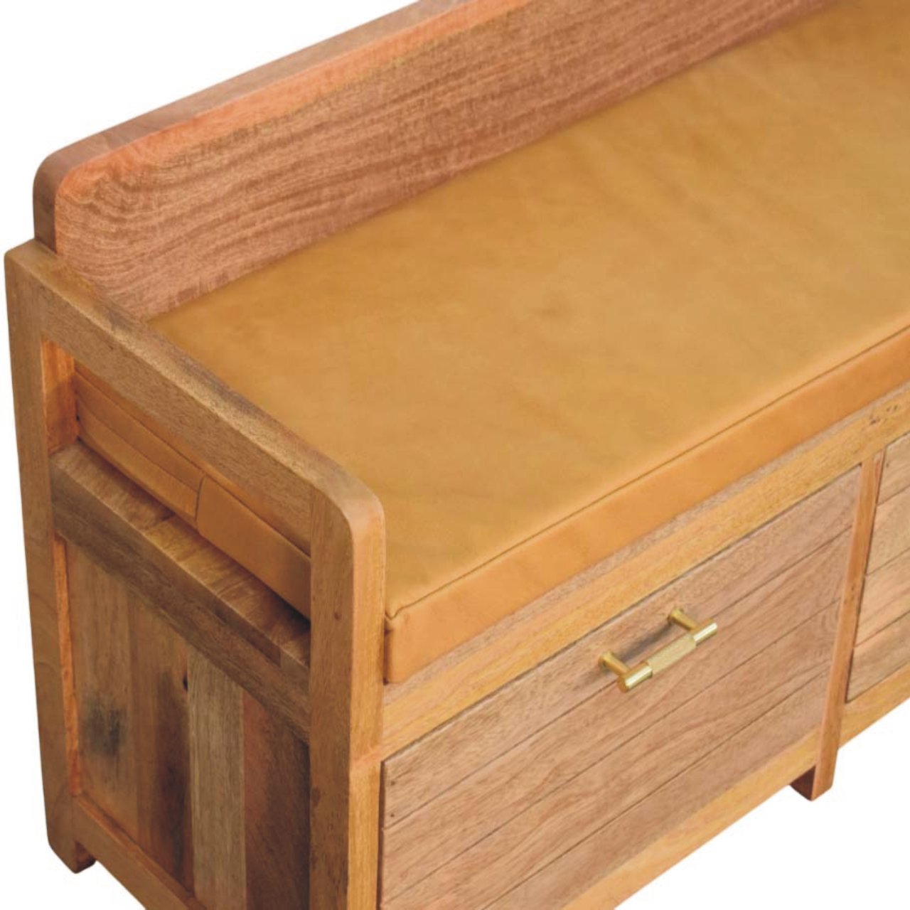 Oxford Oak-ish 2 Drawer Storage Bench - verified alternate view 5
