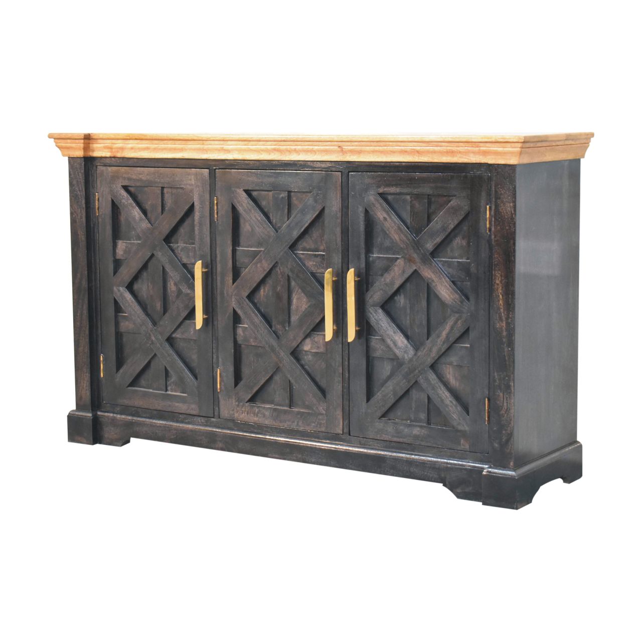 Regal Ash Black Rustic Sideboard - verified alternate view 3