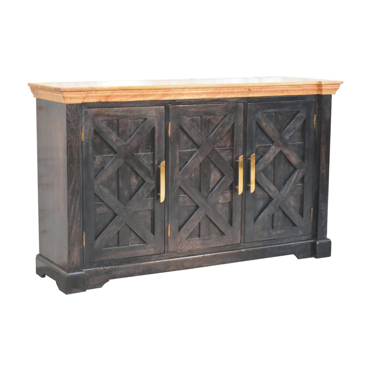 Regal Ash Black Rustic Sideboard - verified alternate view 4