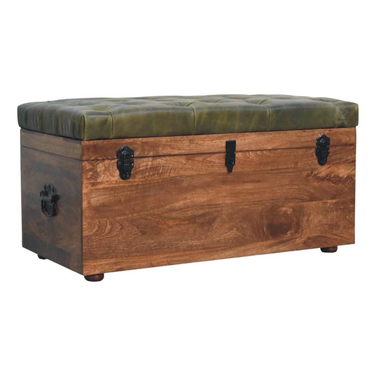 Roasted Almond Storage Trunk Bench - verified alternate view 3