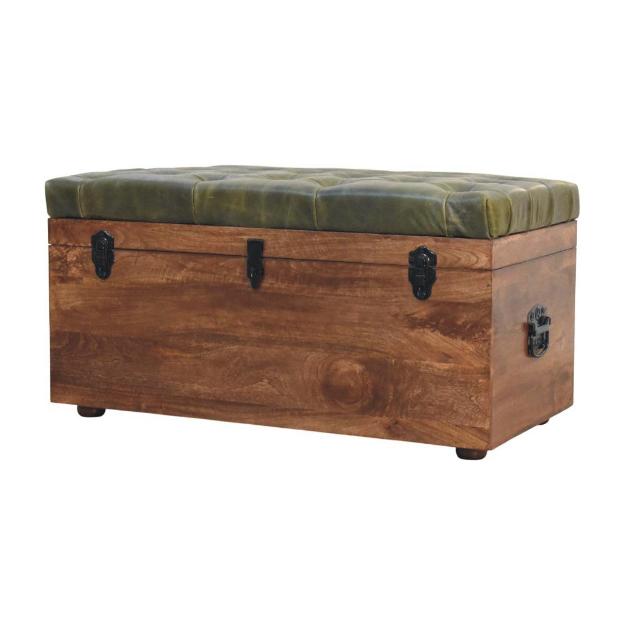Roasted Almond Storage Trunk Bench - verified alternate view 4