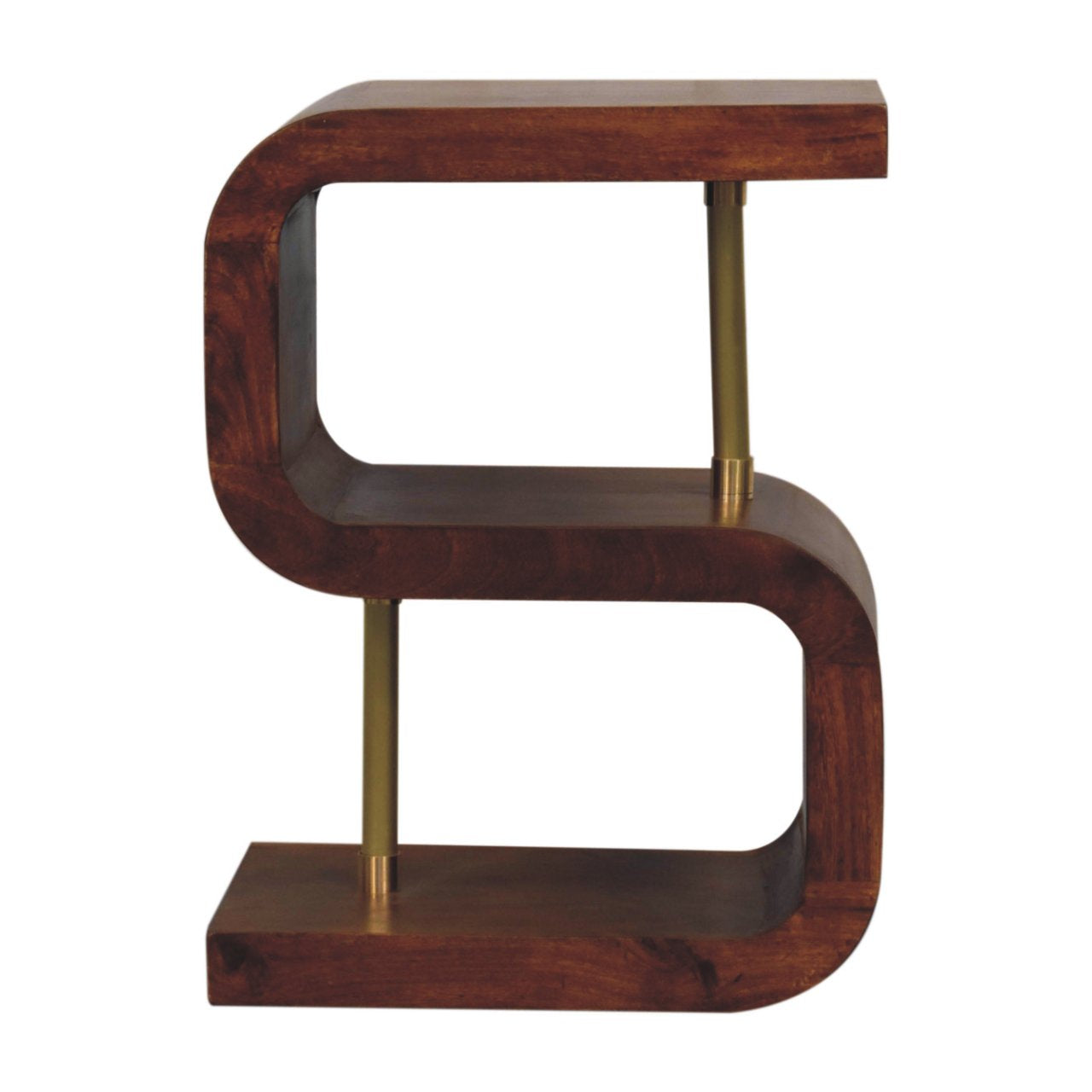 S-curve Brass Bedside - product view