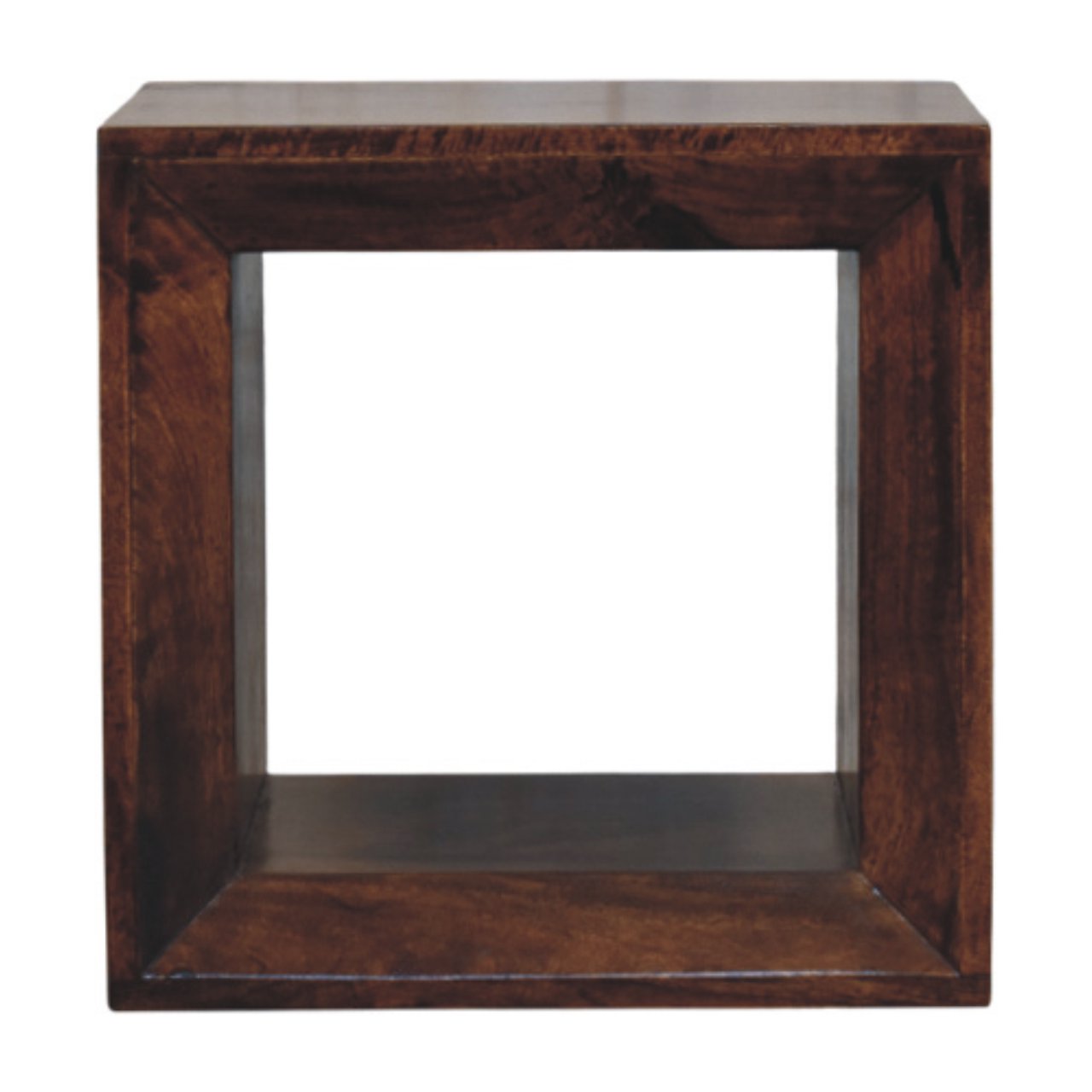Solis Open California Walnut Side Table - product view