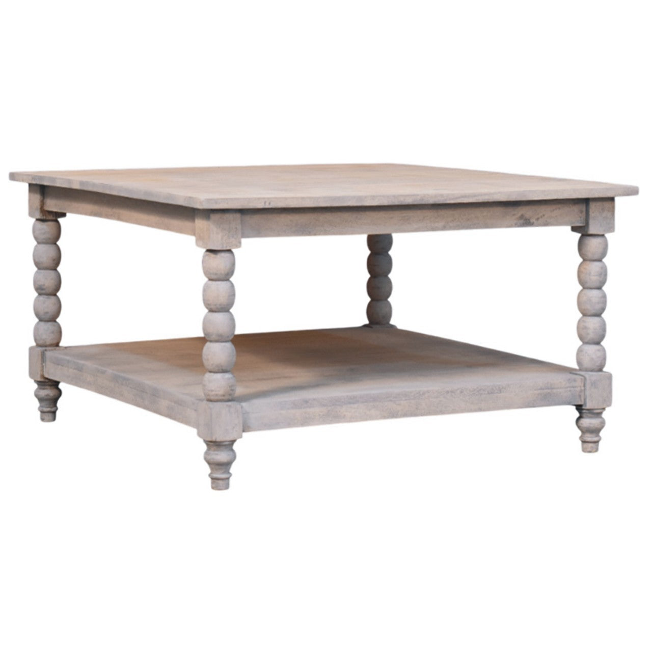 Spindle Acid Wash Coffee Table - verified alternate view 3