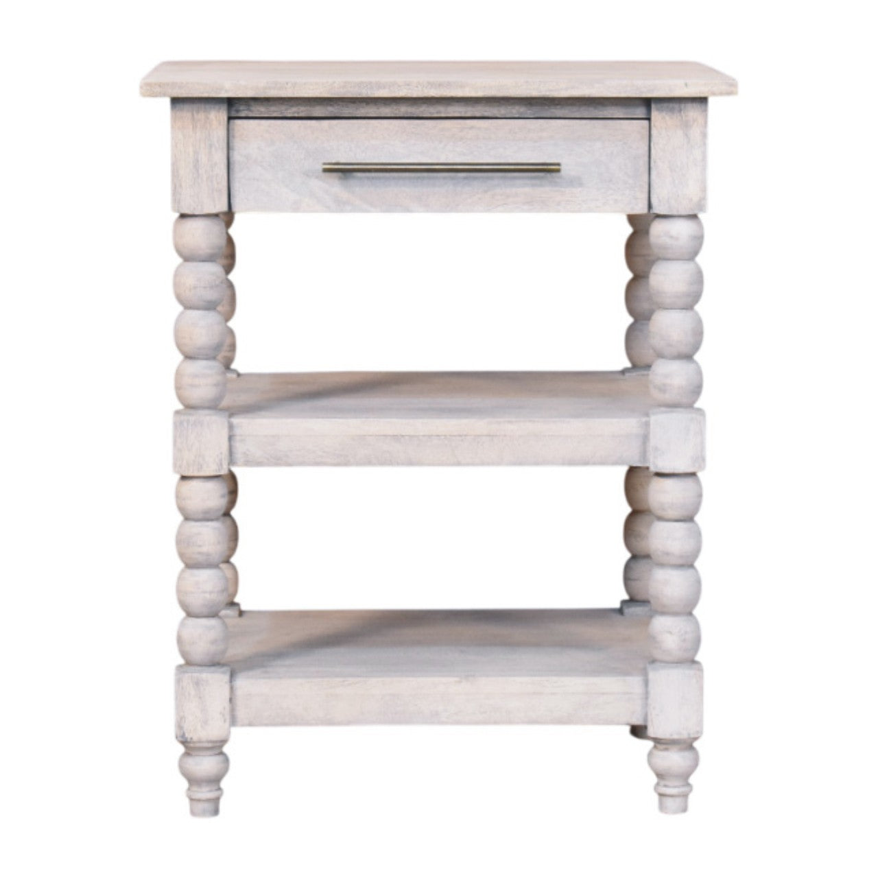 Spindle Acid Wash Side Table - product view