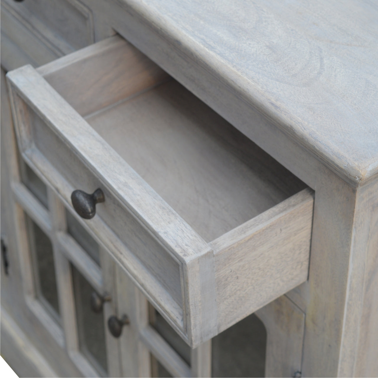 Stone Acid Wash Glazed Sideboard - verified alternate view 4