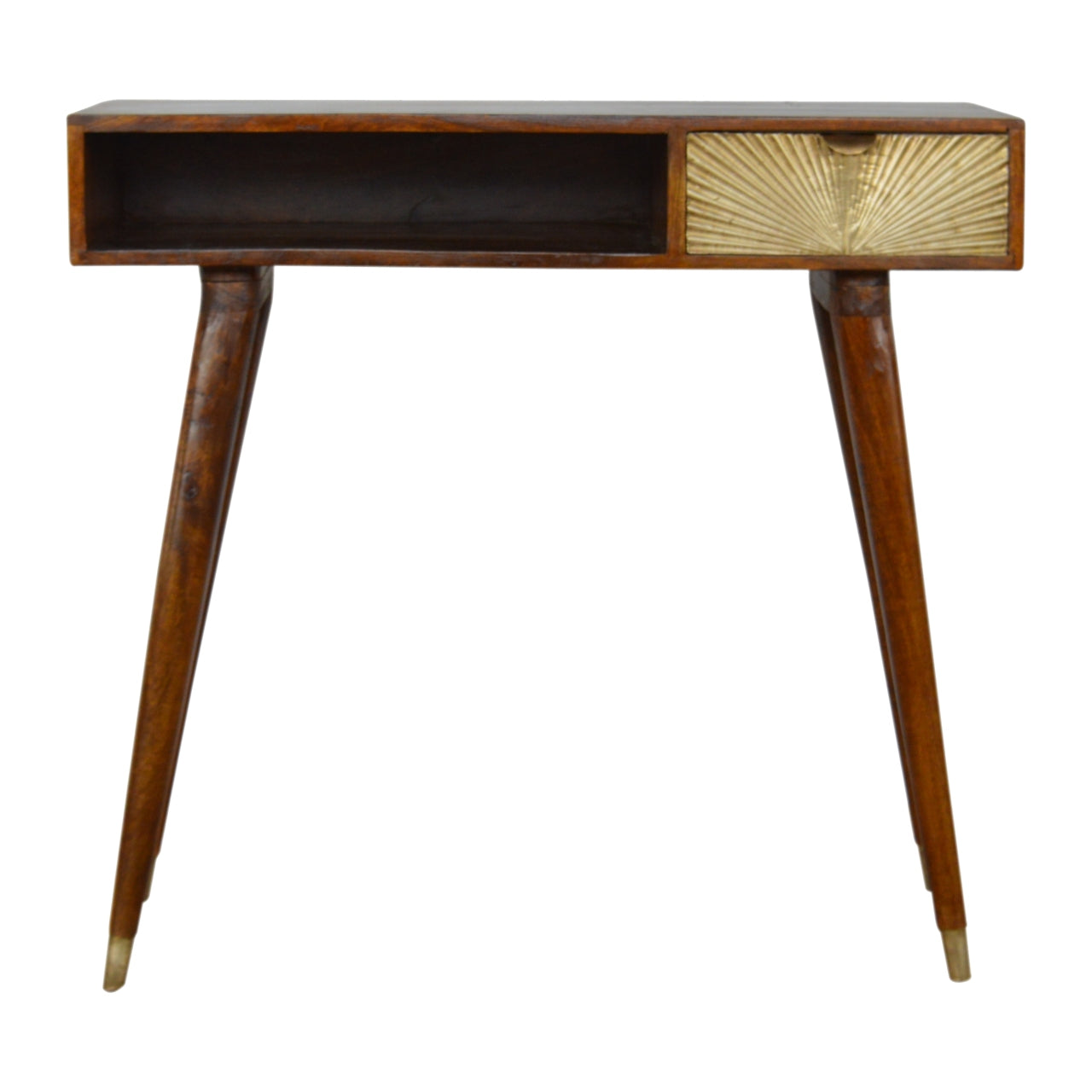 Sunrise Gold Carved Writing Desk - product view
