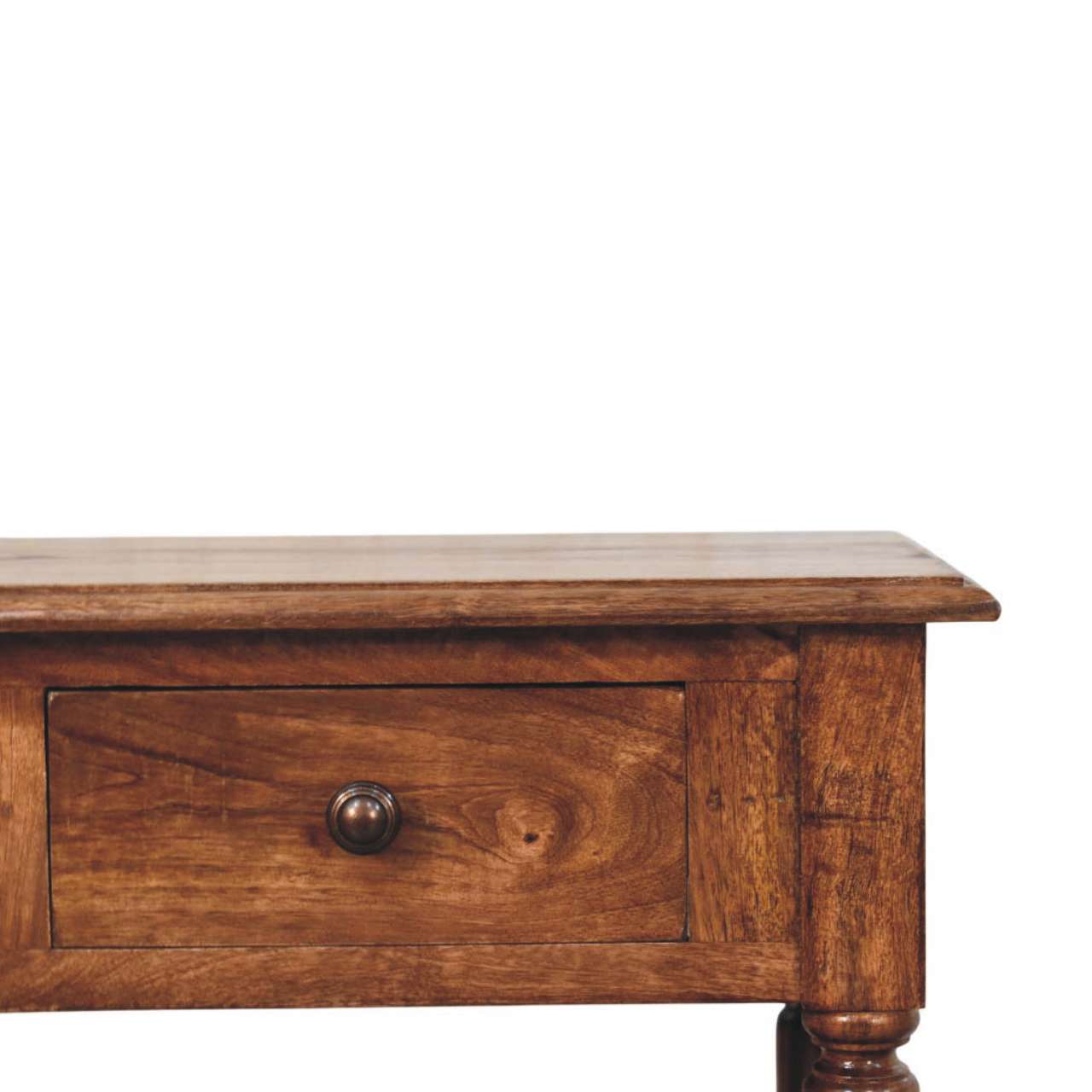 Turned Leg Side Table with Shelves - verified alternate view 4