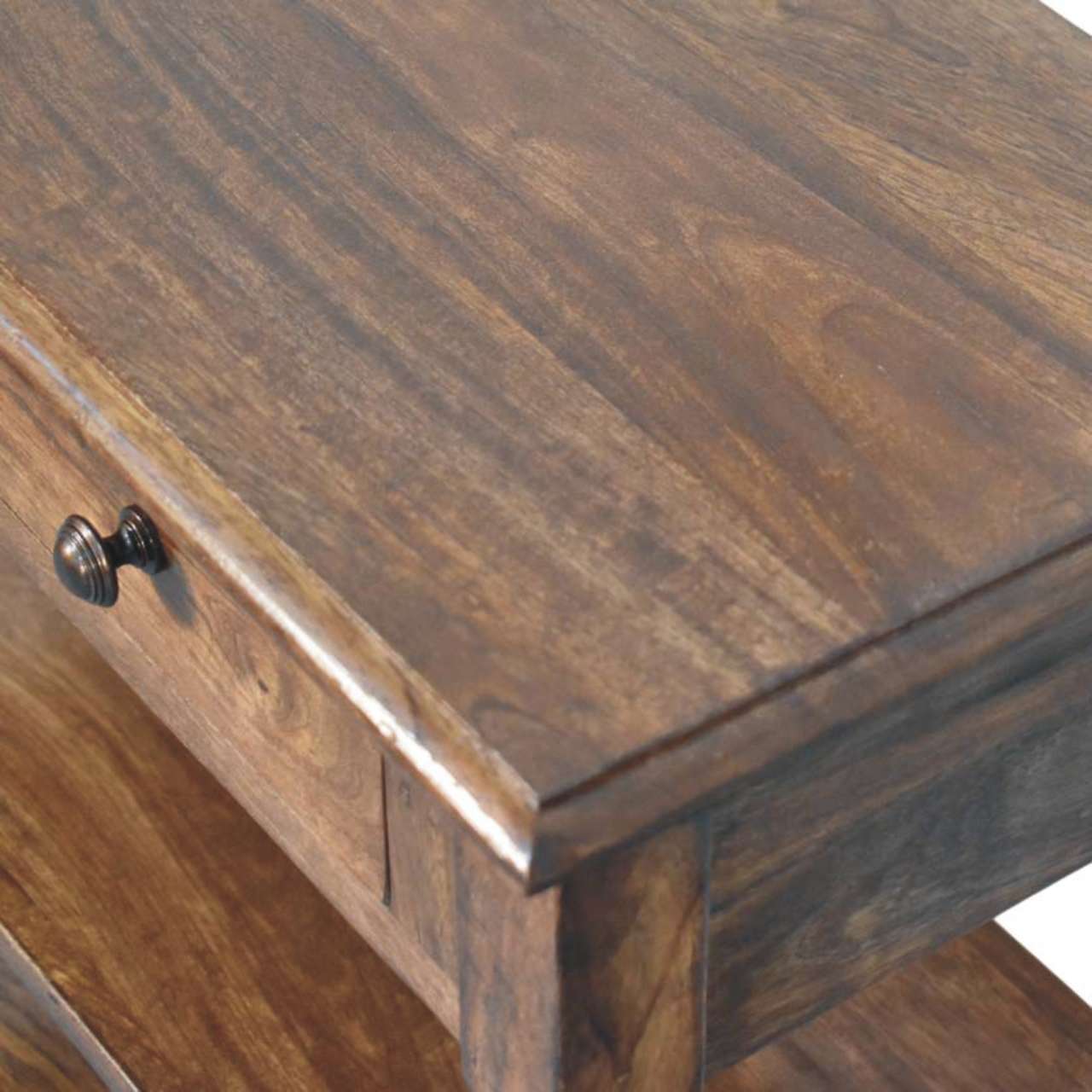 Turned Leg Side Table with Shelves - verified alternate view 5