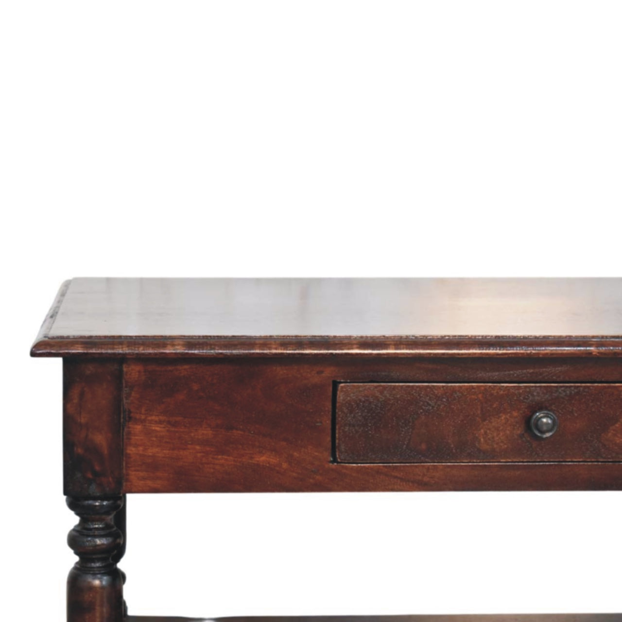 Turned Legs Cherry Console Table - verified alternate view 4