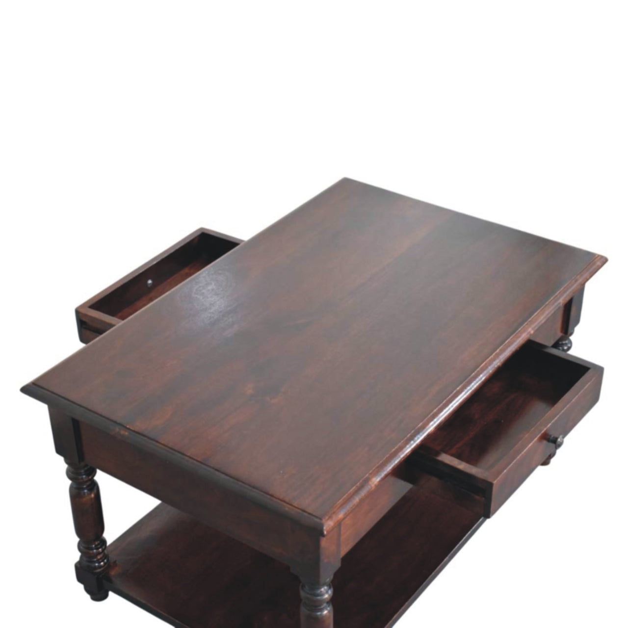 Turned Legs Cherry Console Table - verified alternate view 5