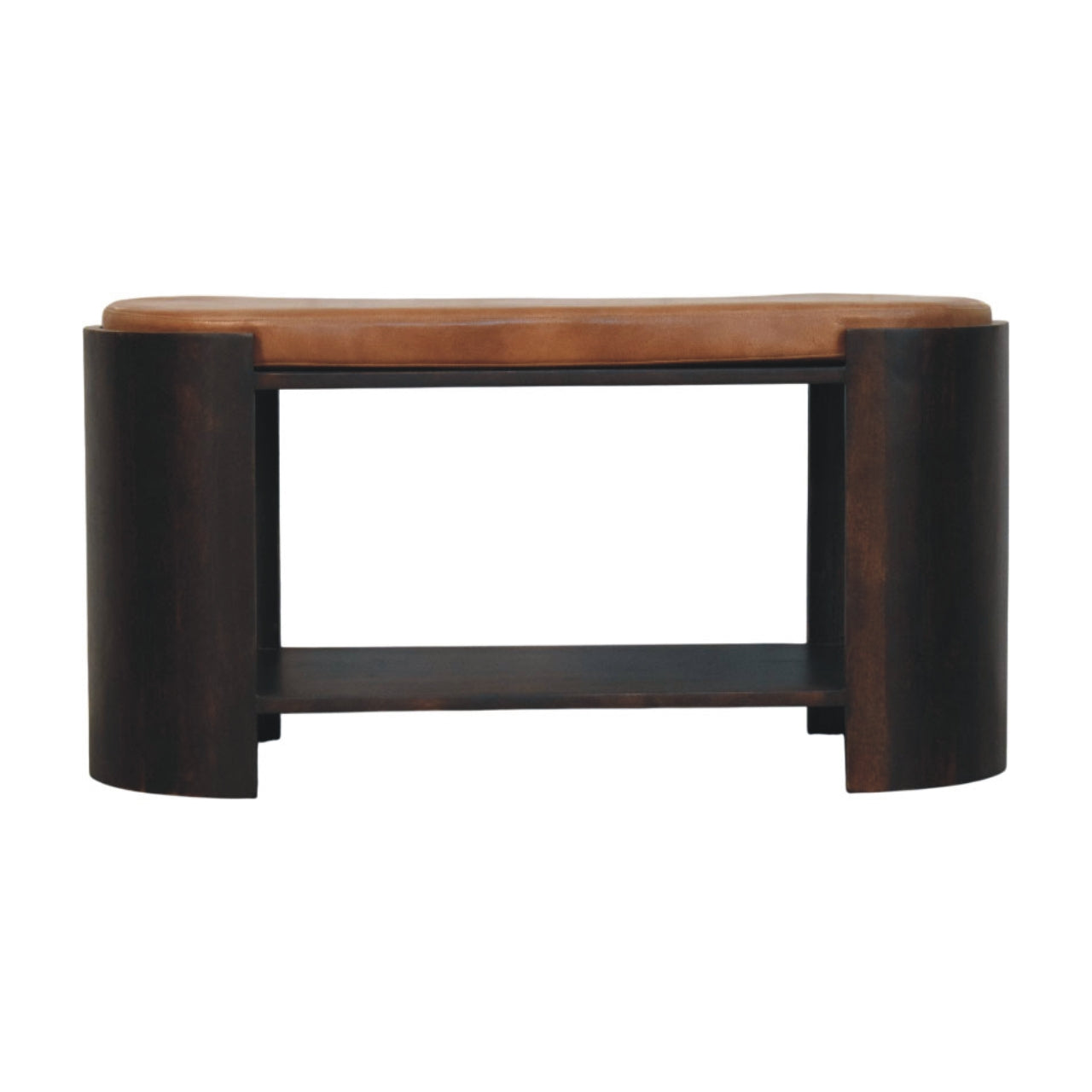 Valencia Leather Shoe Bench - product view