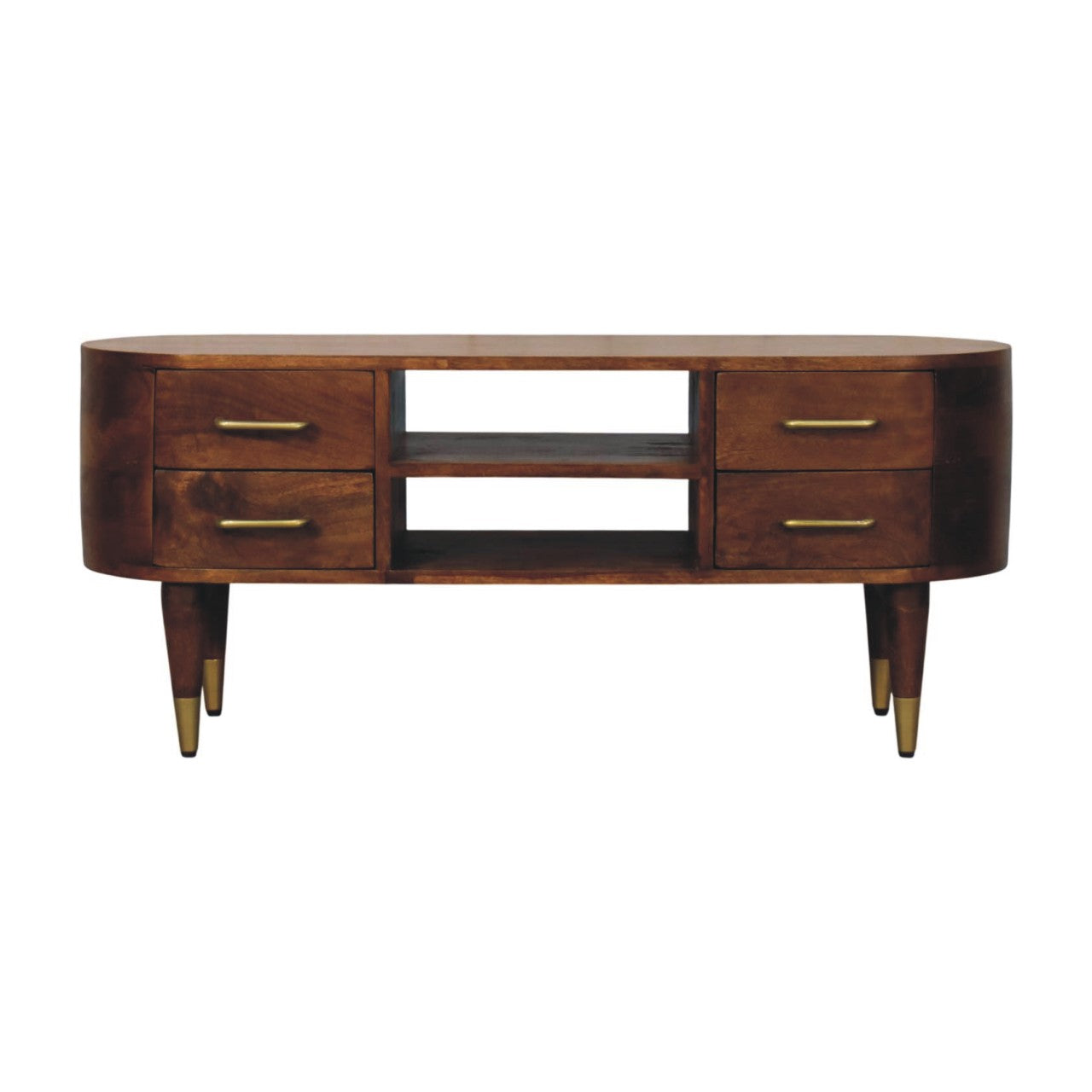 Valenza Curved Media Unit - product view