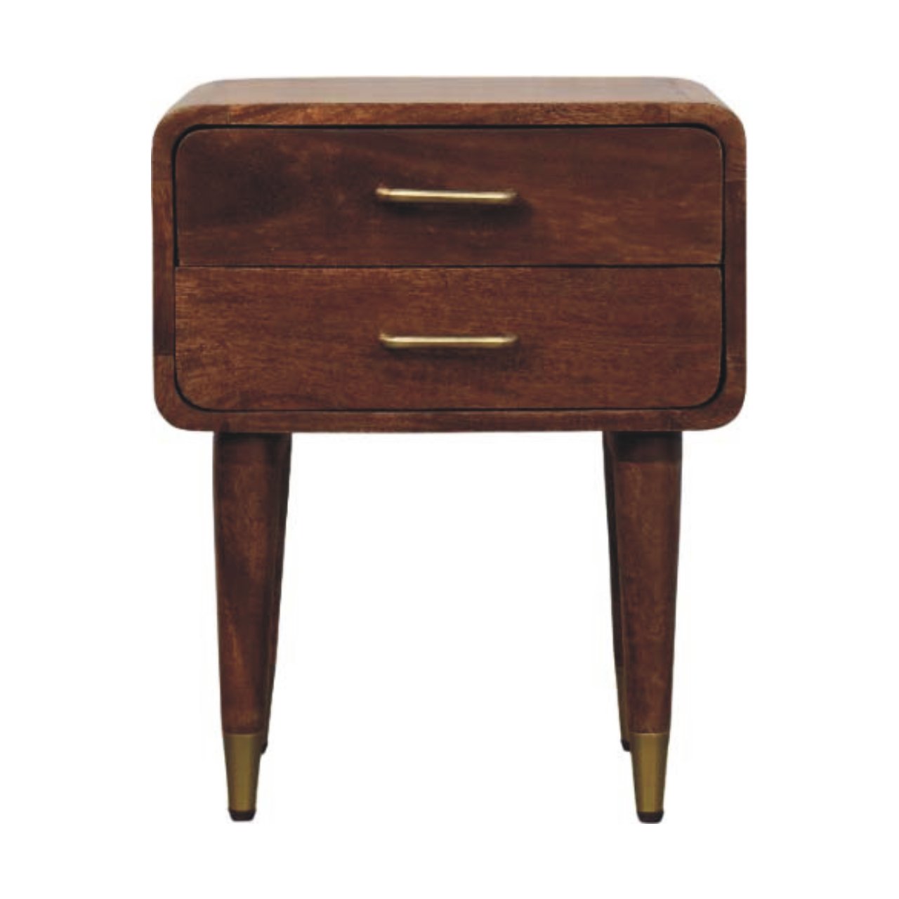 Valenza Two-Drawer Bedside Table - product view