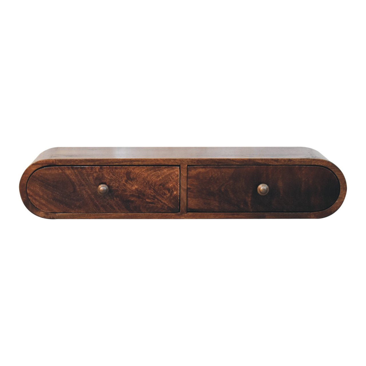 Wall Mounted California Walnut Console Table - product view
